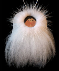 Ornaments - Handmade Eskimo and Angel Christmas Ornaments from Alaska