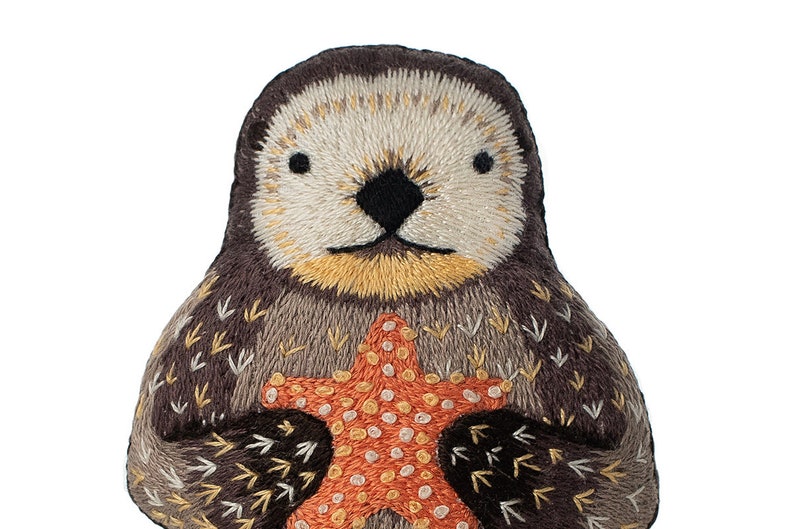 Sea Otter Embroidery Kit