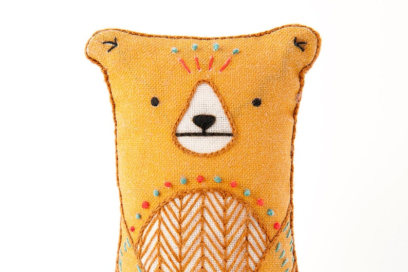 Bear embroidery kit.