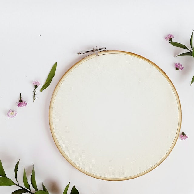 Add on a 6 inch embroidery hoop.