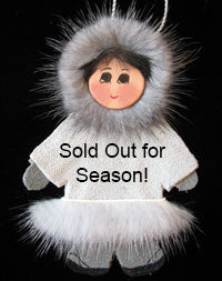 Ornaments - Handmade Eskimo and Angel Christmas Ornaments from Alaska