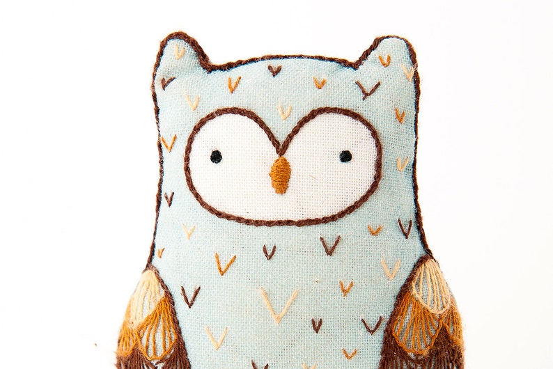 Embroidery Horned Owl Kit