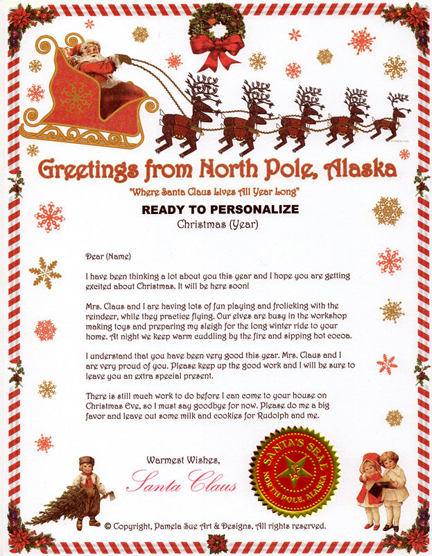 Ready to Send - Santa Letter and Envelope Packs + Good Boys & Girls Certificates
