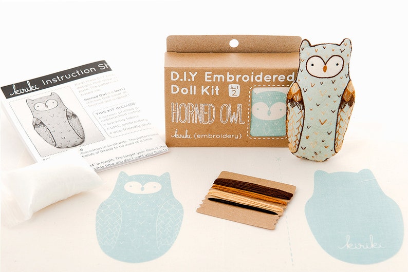 Horned Owl kit and inclusions.
