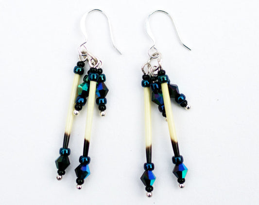 Northern Lights - Porcupine Quill Earrings - Made in Alaska